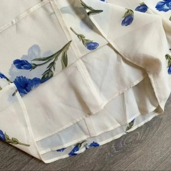 REVOLVE Privacy Please Leon Romper Floral Cold Shoulder Cream Purple Size Small - Picture 11 of 16